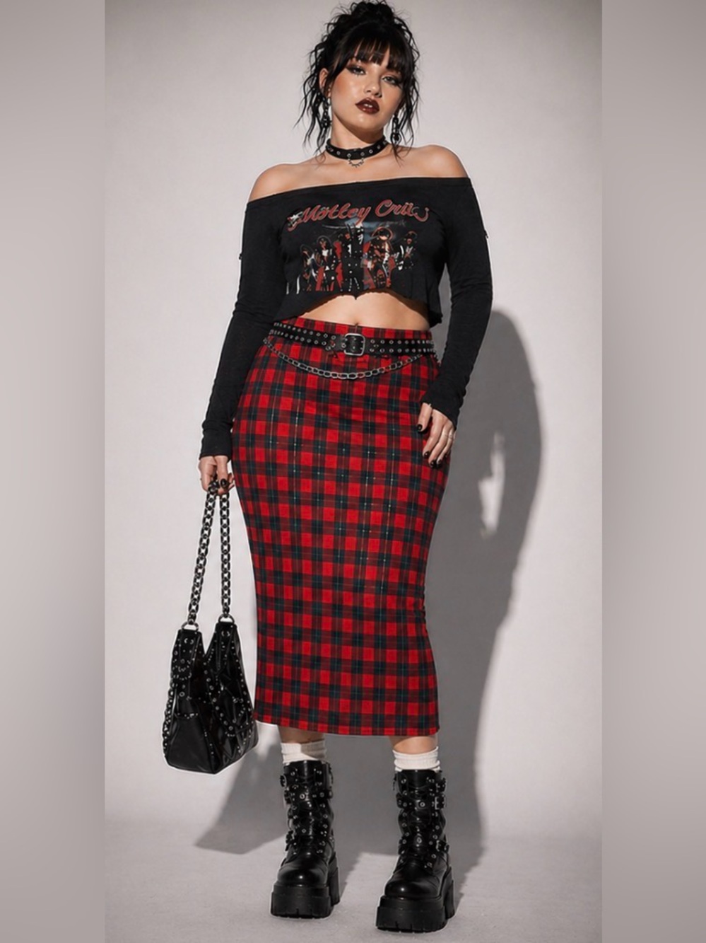 NWT Preston & Young Taylor Tartan Plaid Midi Skirt Size 18